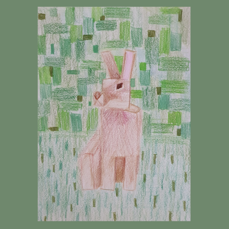 zeko fraktal pixel art drvene bojice A4 2023