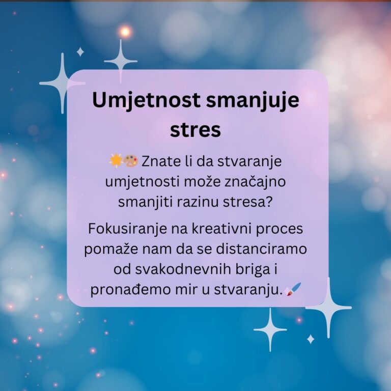 umjetnost smanjuje stres
