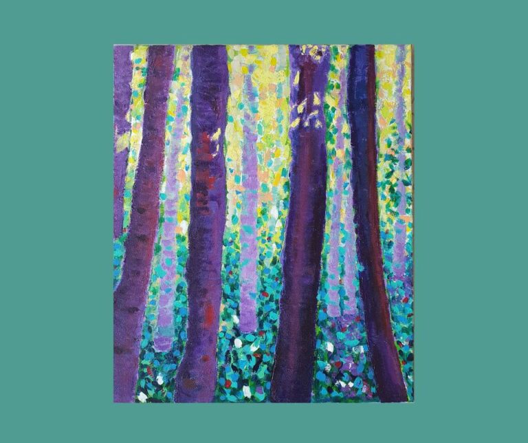 Energija šume akril platno 50x60cm