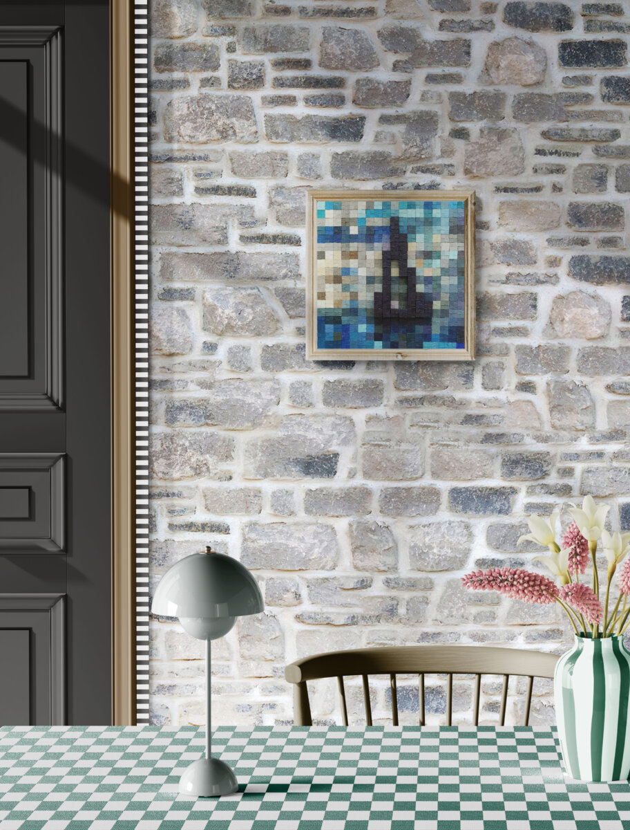 Brod na pučini - reljefni akril - kuhinja