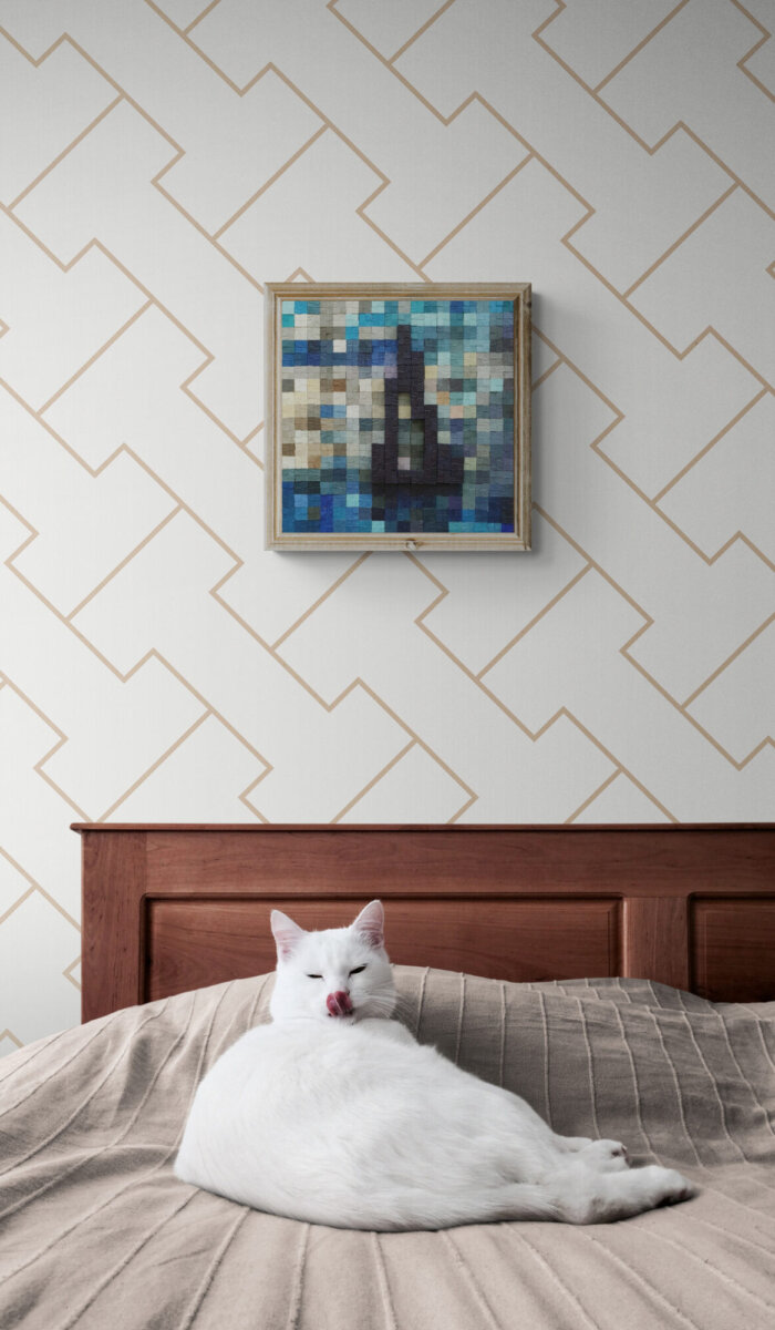 Brod na pučini - reljefni akril - spavaća soba