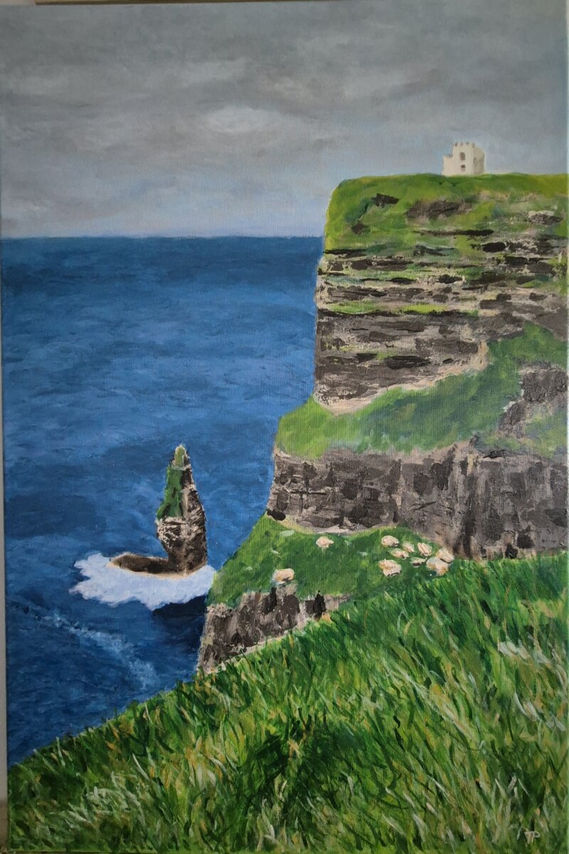 Cliffs of Moher slika original akril na platnu