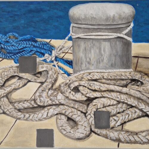 Mooring – Original Acrylic Painting | Tamara Perusic Art Mooring – Original Acrylic Painting | Tamara Perusic Art