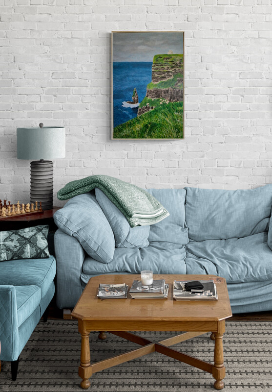 Cliffs of Moher slika original akril na platnu