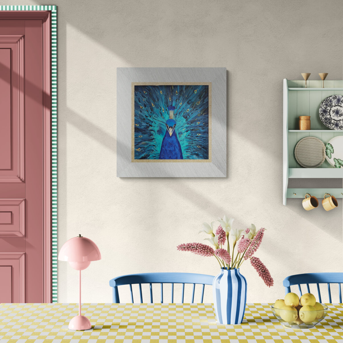 Kraljevski pogled - fluid art tehnika