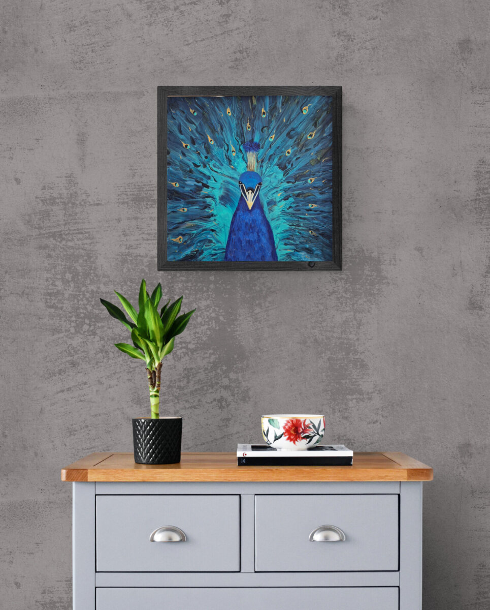 Kraljevski pogled - fluid art tehnika