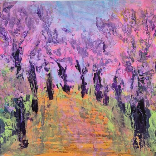 Cherry Alley – Original Acrylic Painting | Tamara Perusic Art Cherry Alley – Original Acrylic Painting | Tamara Perusic Art