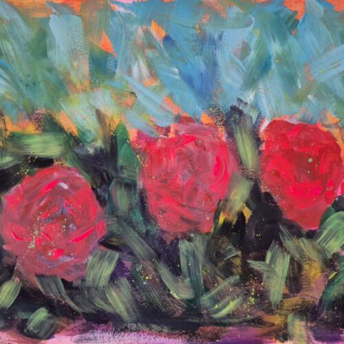 Neon Roses – Original Acrylic Painting | Tamara Perusic Art Neon Roses – Original Acrylic Painting | Tamara Perusic Art