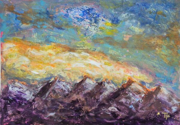 Where the Sun Breaks – Original Acrylic Painting | Tamara Perusic Art