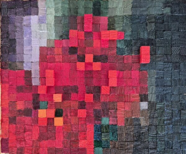 Pixel Carnations – Original Pixel Art Painting | Tamara Perusic Art